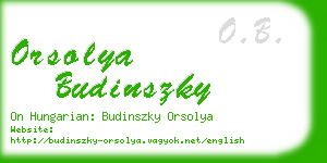 orsolya budinszky business card